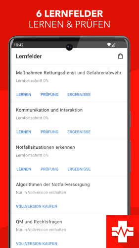 Prüfungshilfe Notfallsanitäter App Screenshot 1